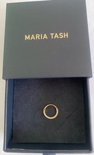 Maria Tash 18k Rose Gold Diamond Horizontal eternity 9.5mm Hoop Earring, £765