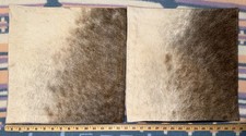 2 - NEW Handmade COWHIDE LEATHER Pillow/CUSHION CoversHair On -15 X 15 5457