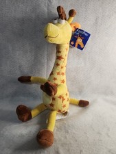 Toys R Us Plushie Geoffrey Giraffe Yellow W/Orange Stars 2017 Stuffed Animal 17"
