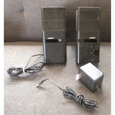Altavoces para computadora Bose MediaMate negros sistema multimedia activo de doble entrada probado