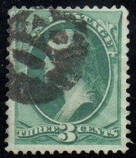 MALACK 158 F/VF, negative "80" cancel, great color! v3997