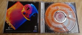 ORIGINAL SEGA DREAMCAST WEB BROWSER CD & CASE WORLDNET PLANETWEB WORLD WIDE WEB