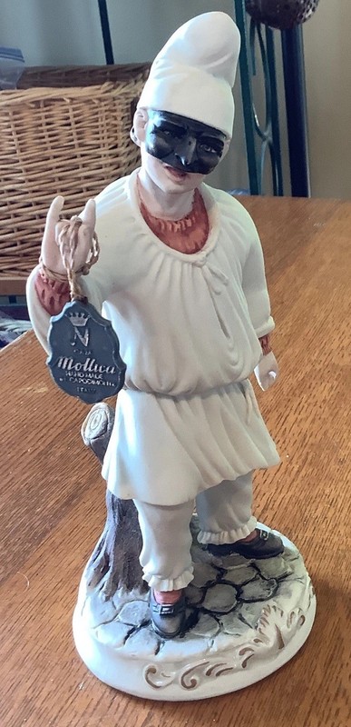 CAM Mollica Porcelain "Pulcinella" Capodimonte Italy