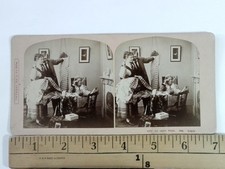 F.G. Weller 1905 Stereoview non così sottile n. 540 cartone bianco e nero