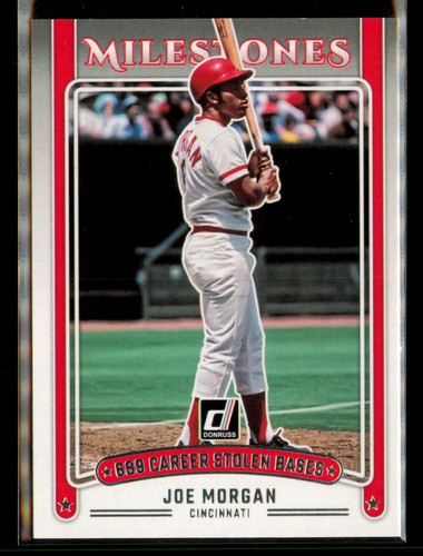 Joe Morgan #1 2025 Panini Donruss Milestones card
