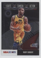 2019-20 Panini NBA Hoops Premium Stock Lights Camera Action Rudy Gobert #21 04it