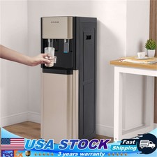 Bottom Load Hot/Cold Water Dispenser Cooler 5 Gallon Home/Office Stainless Steel