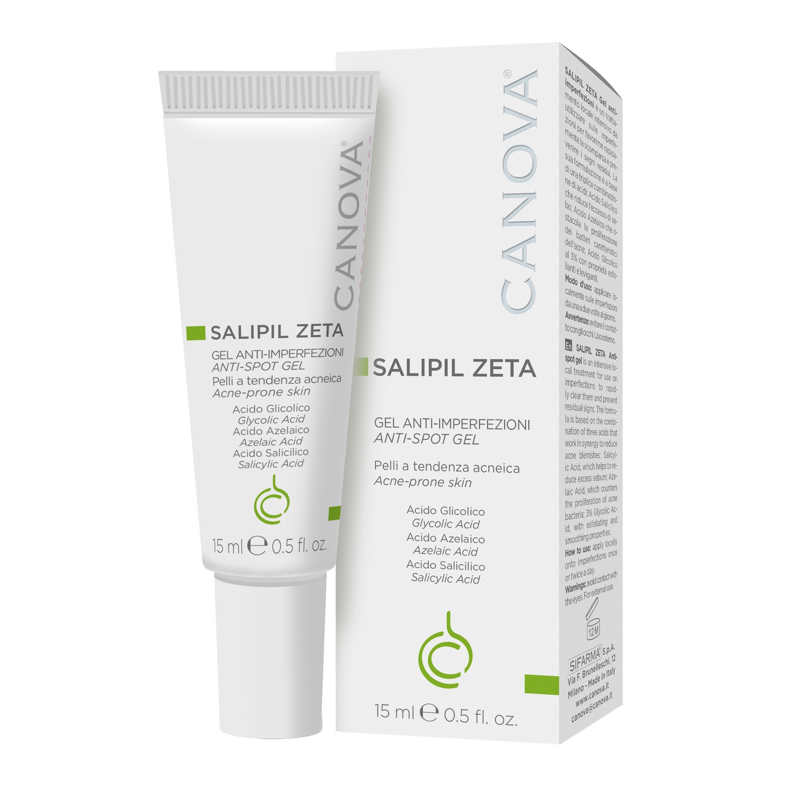 Salipil Zeta 15ml Gel Viso Uomo | Stop Brufoli da Sudore e Rasatura