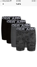 Under Armour UA YOUTH Cotton Stretch Boxerjock Boxer Briefs 4 Pk Sz YSM  NIP