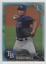 2016 Bowman Draft Chrome Top Prospects Sky Blue Refractor Brent Honeywell fm0