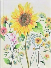 Watercolor Sunflower Journal Diary 