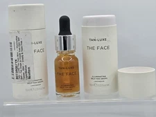 2 Lot - TAN-LUXE The Face Illuminating Self-Tan Drops Self Tanner serum 0.33oz