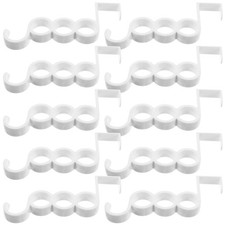  10 Pcs Coat Hooks for Door Decorative Wall Back of Hanger Cabinet