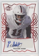 2021 Leaf Trinity Portraits Red Spectrum 9/15 Paulson Adebo #TPA-PA1 Auto us8