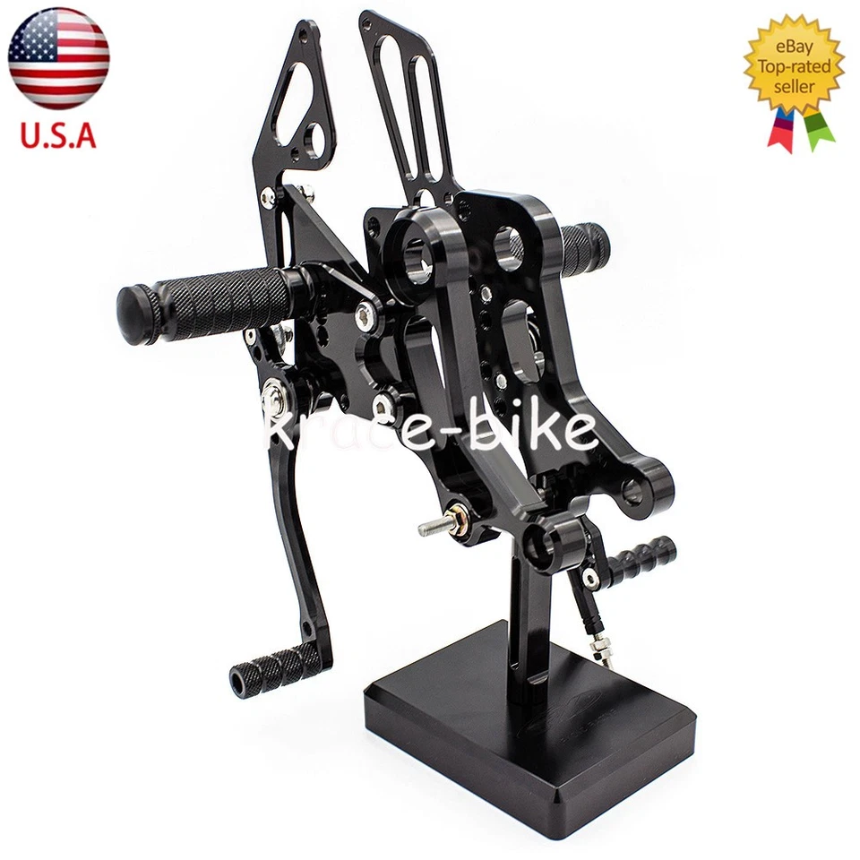 Juego de estriberas traseras de aluminio CNC para Ducati Monster 796 2010-2014 Foto 3 de 4