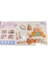 Baby Wooden Vinyl Montessori Toys Set for Babies 6 Months Up