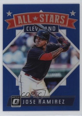 2018 Panini Donruss Optic All-Stars Blue Prizm /149 Jose Ramirez #169 0q3