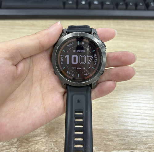 Garmin Fenix 7 Sapphire Solar GPS Sports Watch Carbon DLC English