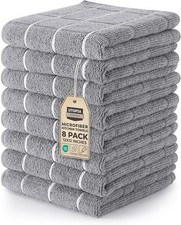 Utopia Towels 8 Pack Wash Cloths Set, 12 by 12 Inches, Highly Absorbent and Supe