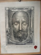 perfetta reliquia Papa Leone XIII Veronica velo Sindone Cristo sigillo vaticano COA 1893