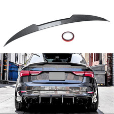 For 14-20 Audi A3 S3 Rs3 Sedan Duckbill Highkick Carbon Look Trunk Spoiler Wing For 14-20 Audi A3 S3 Rs3 Sedan Duckbill Highkick Carbon Look Trunk Spoiler Wing