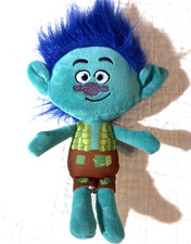 DreamWorks Trolls Plush Happy Branch Blue Hair 9 in 2019 Stuffed Animal Toy Doll