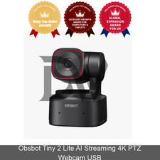 Obsbot Tiny 2 Lite AI Streaming 4K PTZ Webcam USB Express / Genuine