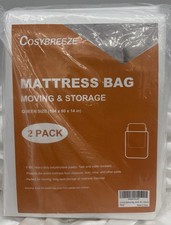 5Mil Thick Queen Mattress Bags for Moving Storage 2 Pack 104  x60  x14  Cosybreeze