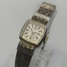 SEIKO 11-3330 Ladies Hand-Wound Bracelet Watch Women's Square Analog From Japan