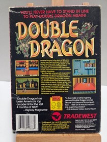 Nintendo NES Double Dragon CIB Complete Box Manual Sleeve Authentic Tested Japan