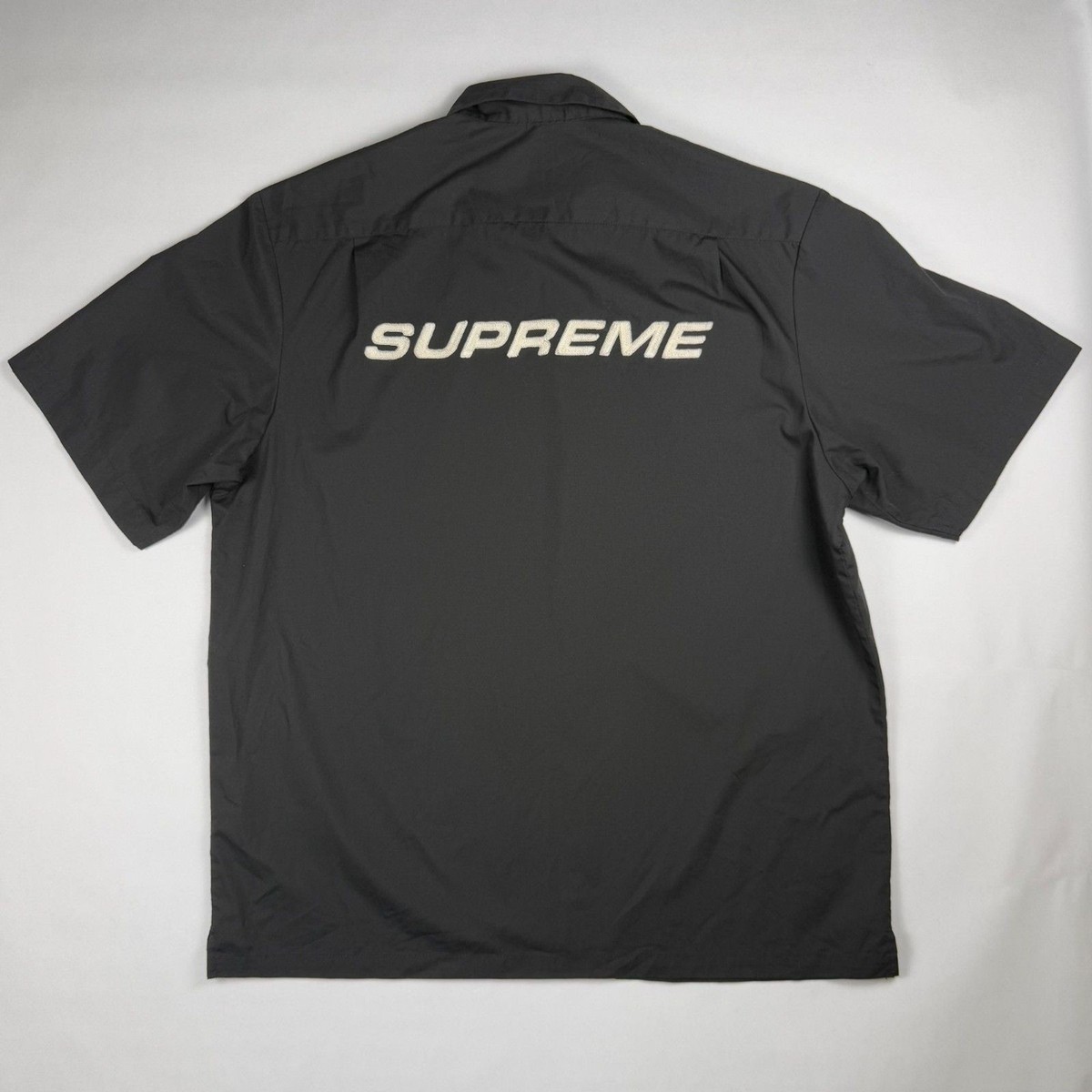 Supreme Bowling Zip Short Sleeve Shirt SS20 Black White Medium | eBay