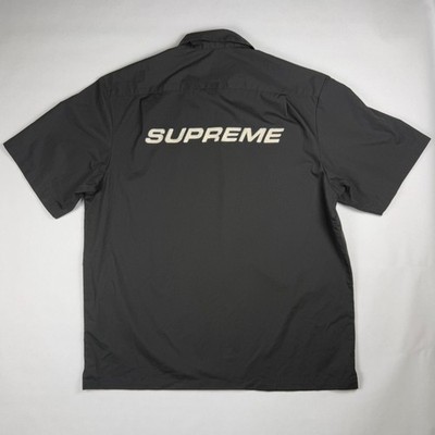 トップス Supreme Bowling Zip S/S Shirt Supreme Bowling Zip Short Sleeve Shirt SS20 Black White Medium | eBay