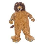 Authentic Kids Lion Costume 2T Plush Hooded One Piece Halloween Fast Shipping