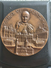 Medaglia Devozionale Papale in bronzo - Paolo VI - Anno Santo 1975