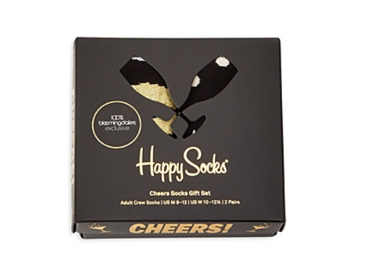 New Happy Socks Cheers Celebration Gift Box Set 2 Pairs Unisex Socks 10-13 3890₽
