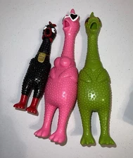 Greenbrier International Squeaky  Rubber CHICKEN- Read!
