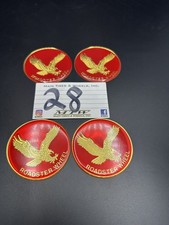 Rare Chips Emblems 2 58 67mm Decal Knock Off Spokes Wire Wheels Rims Red Gold