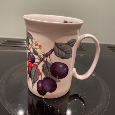 Vintage Summer Fruits Roy Kirkham Print Tee Kaffee Becher 1991 Fine Bone China