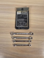 Craftsman Vintage 4 Piece Sae Midget Box Wrench Set 8 Size Ends 9-4379 Craftsman Vintage 4 Piece Sae Midget Box Wrench Set 8 Size Ends 9-4379