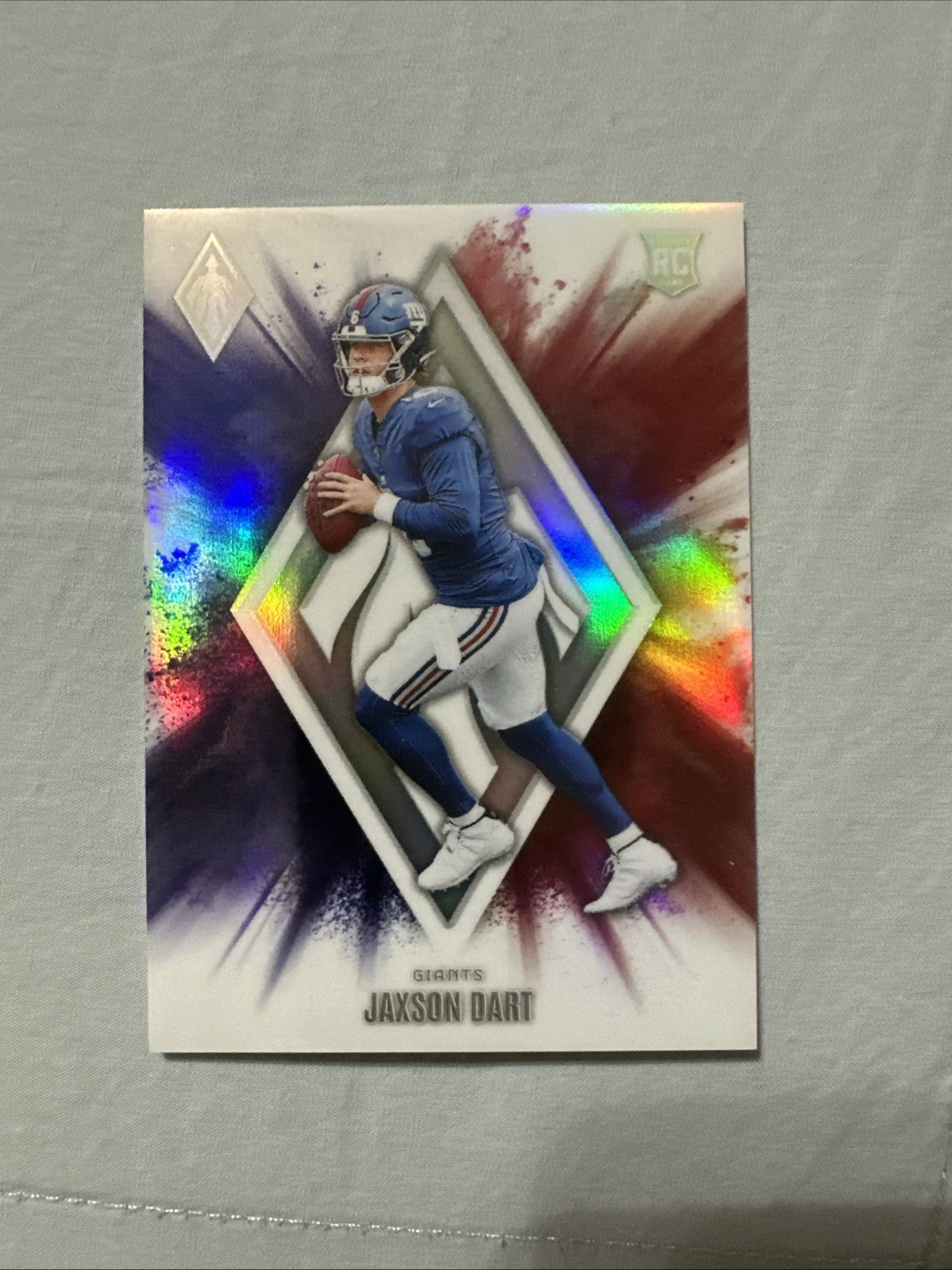 2025 Panini Phoenix Jaxson Dart Color Blast Case Hit SSP Rookie Card RC Giants