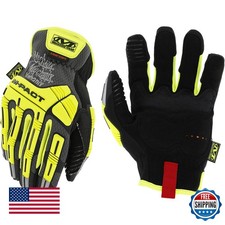 Mechanix Wear M-Pact Hi-Viz Impact Gloves Yellow Large