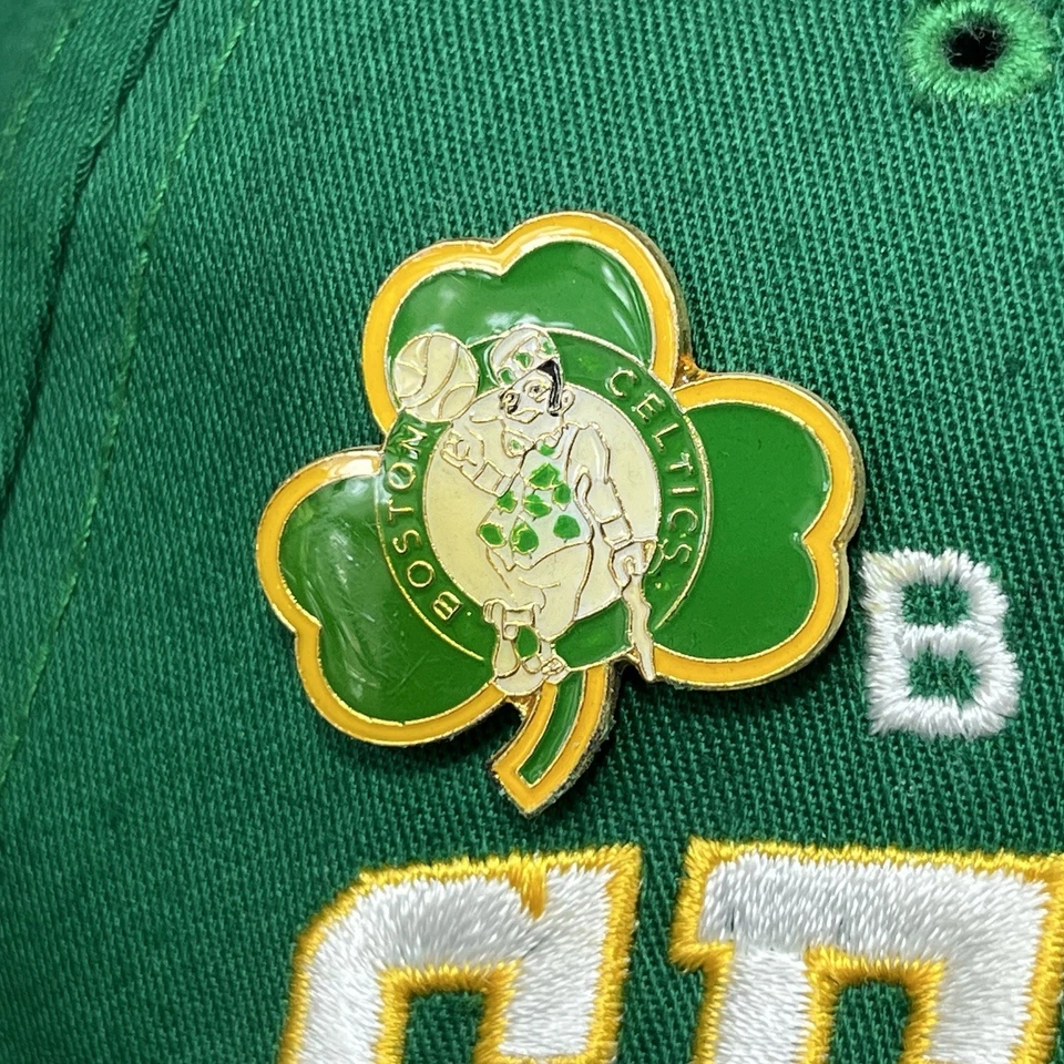 Vintage Starter Boston Celtics Snapback Hat NBA Arch Green Embroidered With Pin - Image 2 of 4