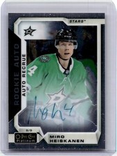 2018-19 O-Pee-Chee Platinum Rookie Autographs Miro Heiskanen RC Auto Dallas