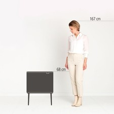 Brabantia 316203 34L Rectangulaire Acier Noir poubelle