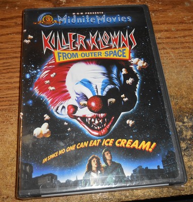 KILLER KLOWNS FROM OUTER SPACE 1988 DVD/MGM MIDNITE MOVIES/HORROR/NEW/LOOSE DISC