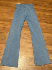 T Party Women  s L Yoga Pants High Waist Foldover Leggings Mineral Wash CJ7477