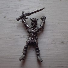 Citadel Warhammer 80s Wood Elf Command Champion Wolfhead