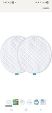 Biloban Waterproof Mattress Pad Cover Fits Halo Bassinet 2 Pack