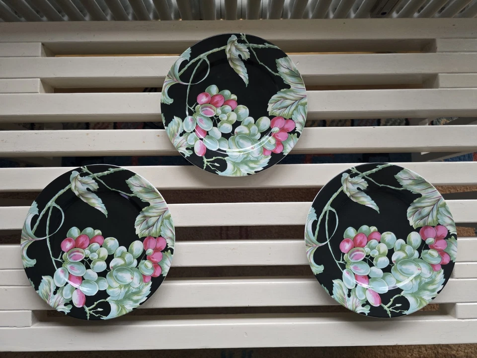 3x Teller 18,5cm  "Vendages" - Patrick Frey - Philippe Deshoulières aus Limoges