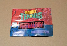 Nintendo Virtual Boy Complete With Manual And Mario Tennis With Manual